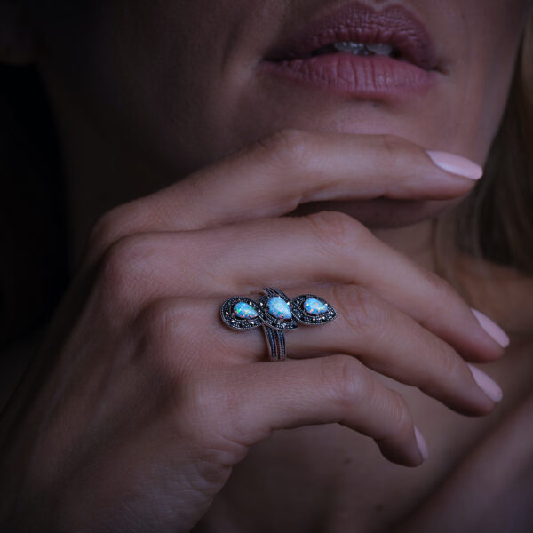 Bague opale - modèle Phébé - Image 2