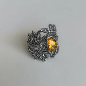 bague-art-deco-citrine