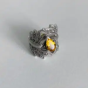 bague-art-deco-citrine