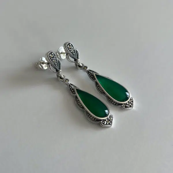 Earrings-art-deco-agate