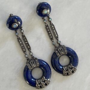 boucles-doreilles-art-deco-lapis-lazuli