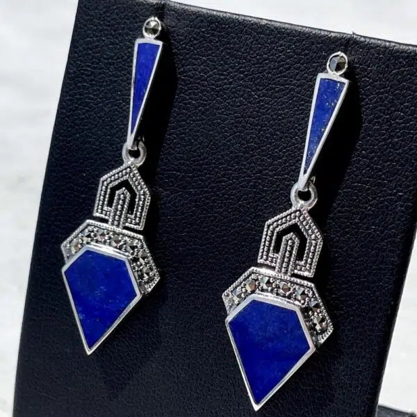 earrings-art-deco-lapis-lazuli