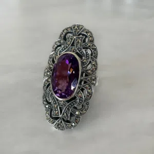 amethyst-imposing ring