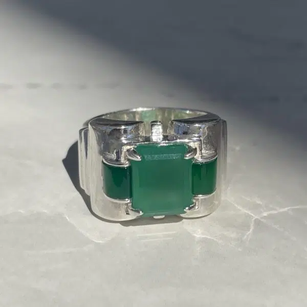 bague-art-déco-agate-verte