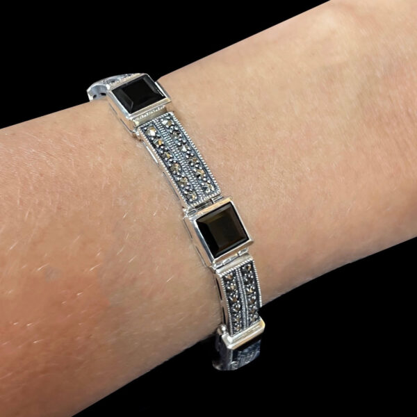 bracelet-art-deco-onyx-veritable