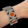 bracelet-art-deco-cornaline
