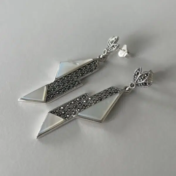 Earrings-art-deco-pearl