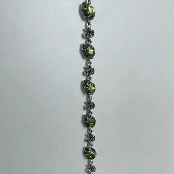 bracelet-peridot-argent