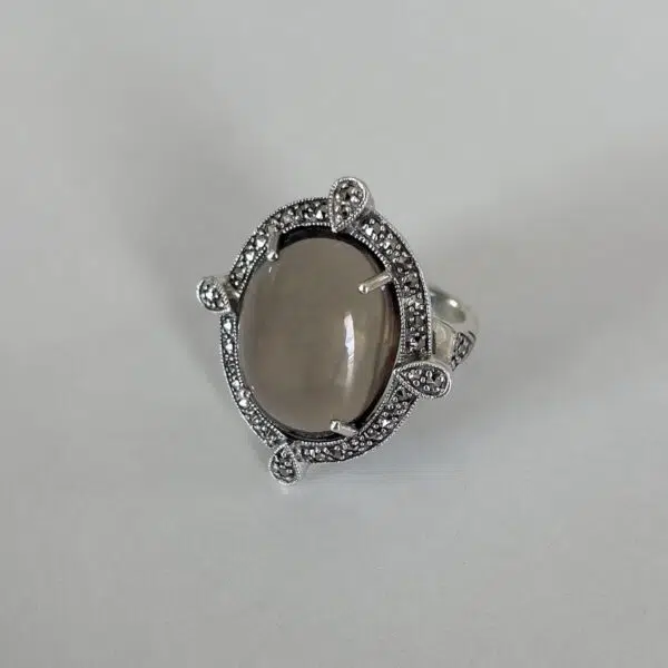 bague-art-deco-quartz-fume-naturel