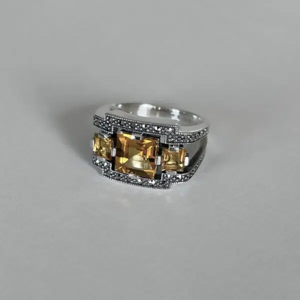 bague-art-deco-citrine