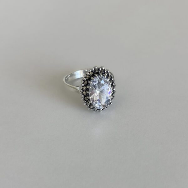 bague-moissanite-marcassite-argent