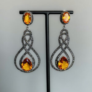 earrings-art-deco-citrine