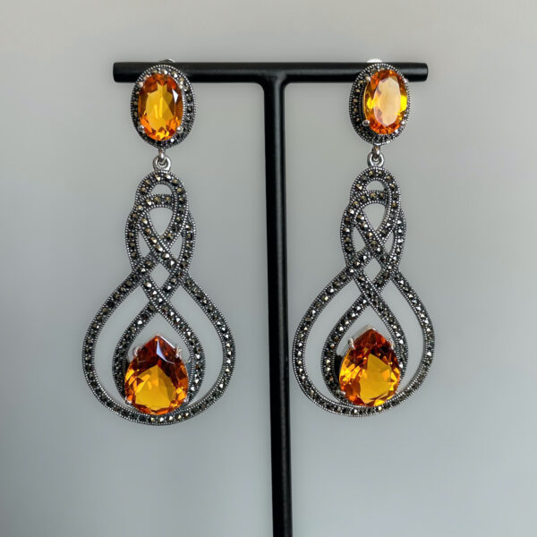 earrings-art-deco-citrine