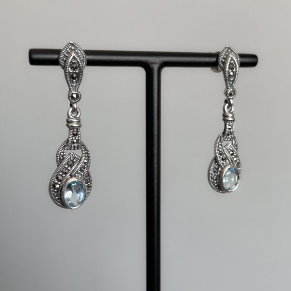 boucles-doreilles-art-deco-pierre-bleue