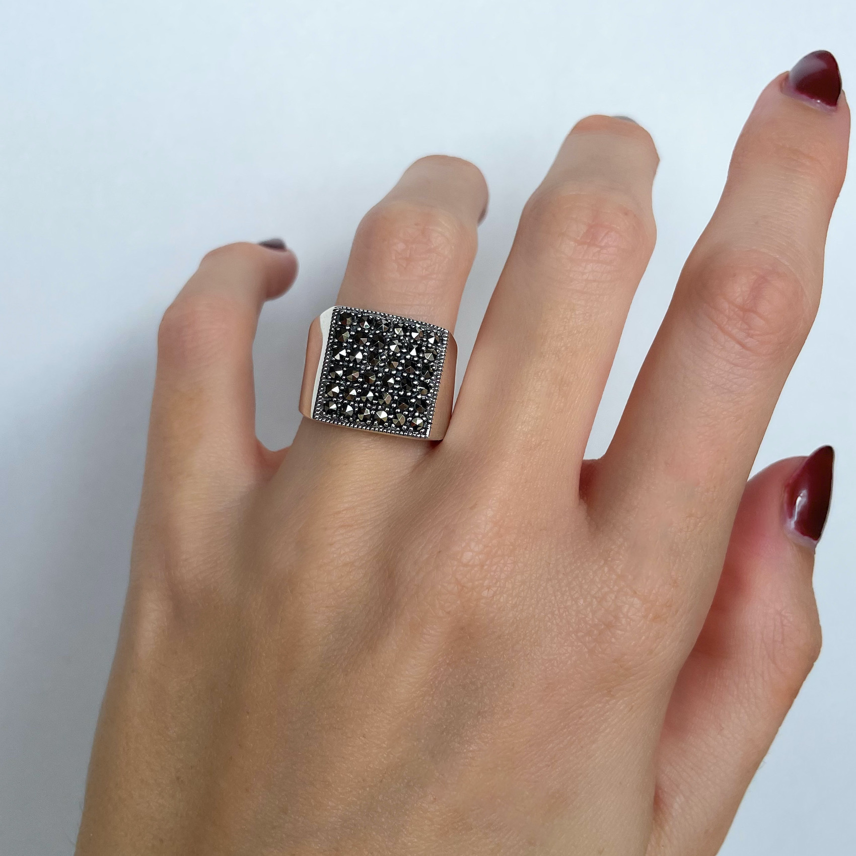 Bague marcassites - modèle Vesper - Image 2