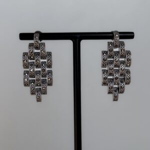 boucles-doreilles-argent-marcassite