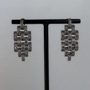 boucles-doreilles-argent-marcassite