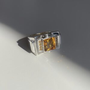 Bague-tank-citrine-argent