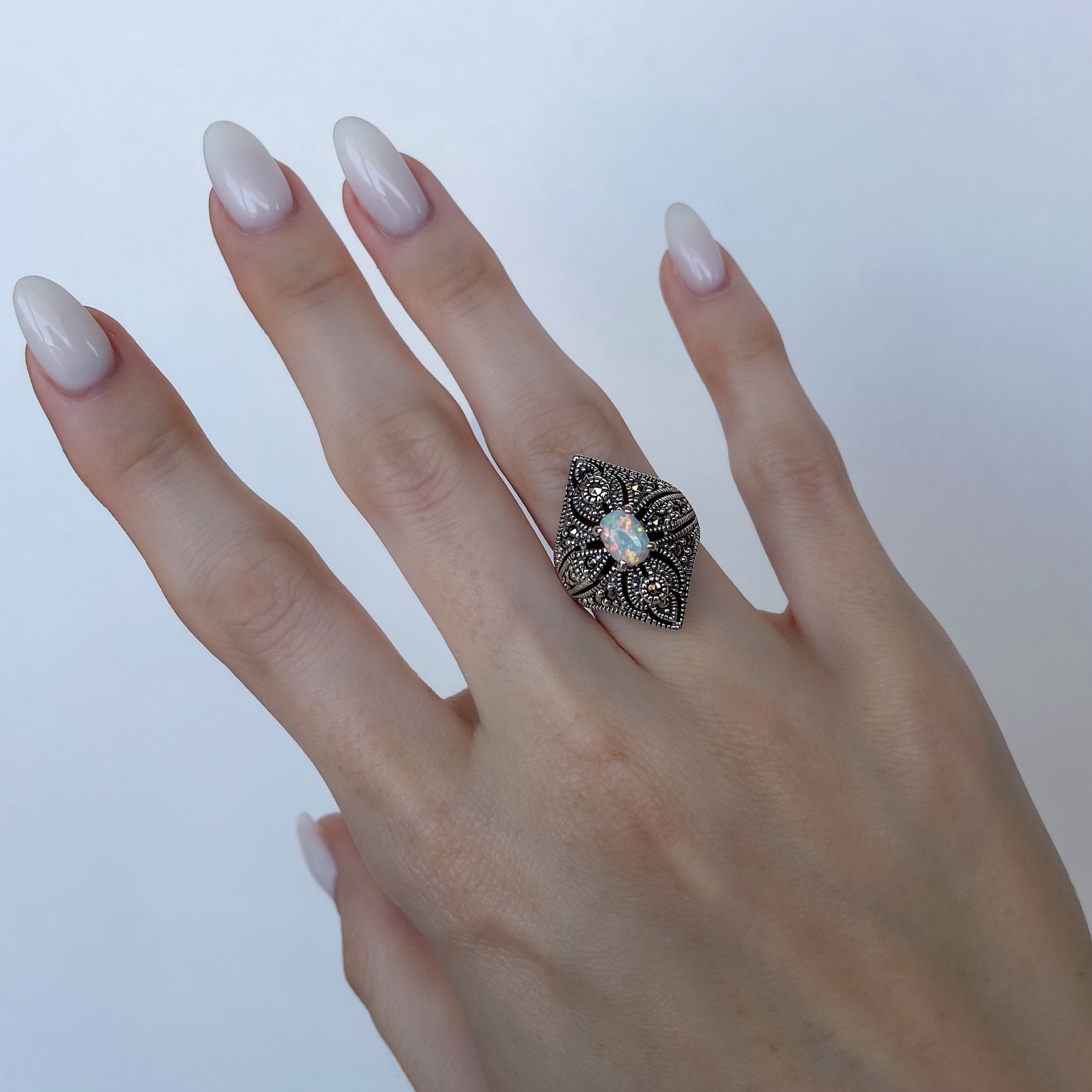 bague-argent-massif-opale